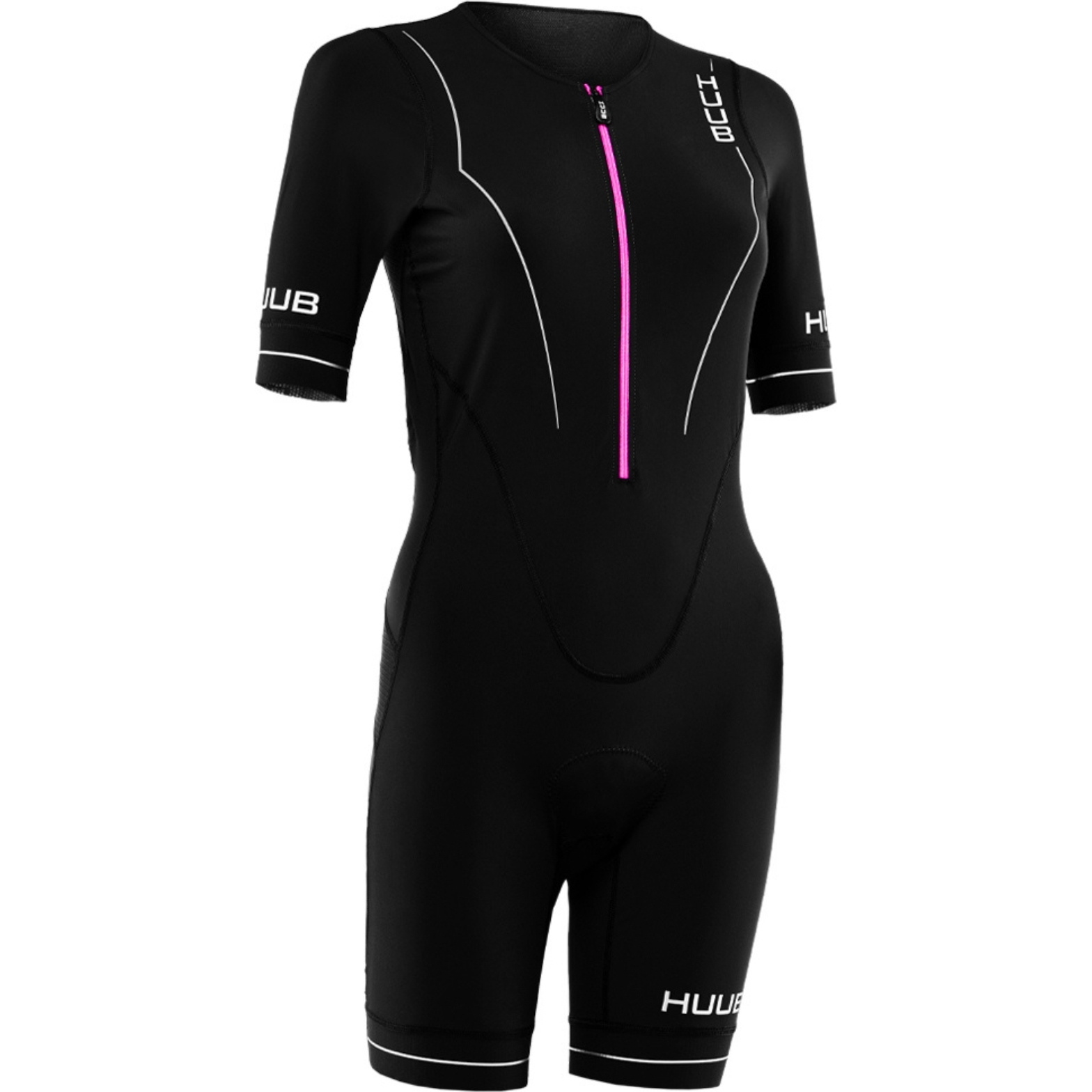 2025 Huub Womens Aura Long Course Tri Suit AURLCS - Black / Purple